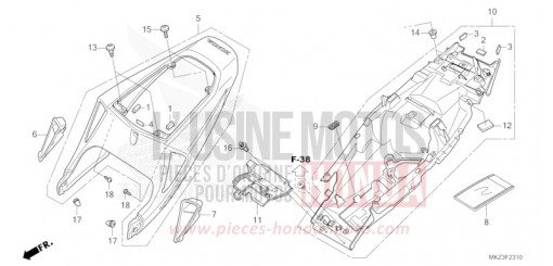 SEAT COWL CBR600R3R de 2024